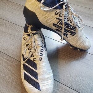 Adidas Adizero 8.0 Three Stripe Life Men's US 11.5 EE7977 Navy Blue/White Cleats